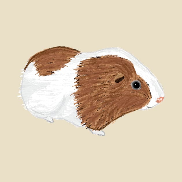 Nice Artwork Showing an American Guinea Pig III by JDHegemann