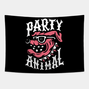 dog party animal Tapestry