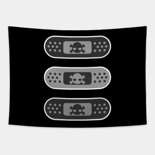 Kawaii Goth Black Plasters Tapestry