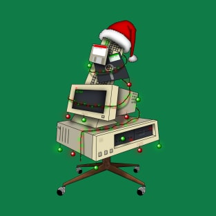 Retro Computer Christmas Tree! T-Shirt