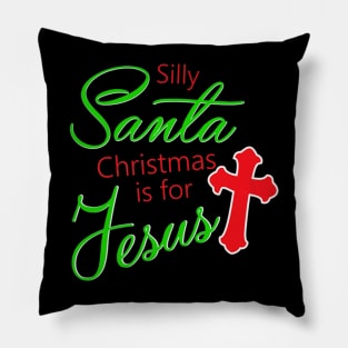 Santa Christmas Jesus Lover Pillow