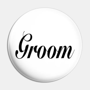 Groom, hubby,husband - for the groom Pin