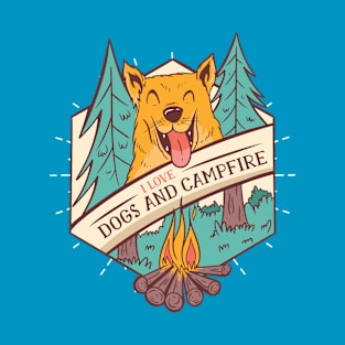 Dogs and Campfire T-Shirt