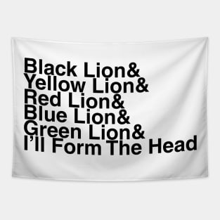 Voltron Helvetica List Tapestry