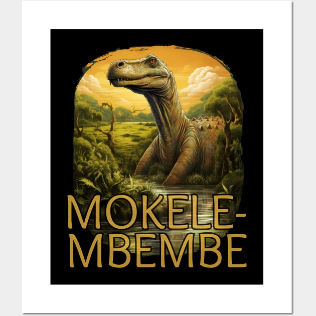 Mokele mbembe Crytpid' Poster, picture, metal print, paint by Jorn