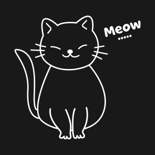 Meow - Cute Cat T-Shirt