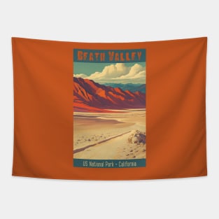 Death Valley National Park Vintage Travel  Poster Tapestry