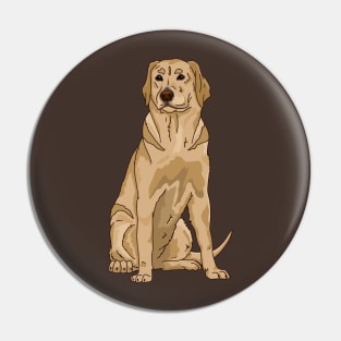 Yellow labrador retriever Pin