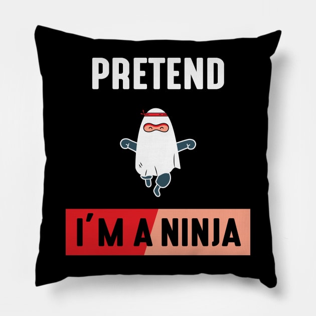 Pretend im a Ninja Pillow by MZeeDesigns