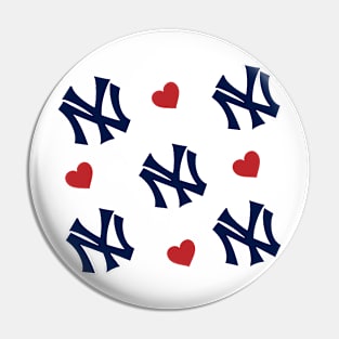 Yankees all over print Pin