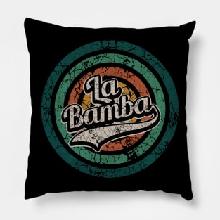 La Bamba // Retro Circle Crack Vintage Pillow