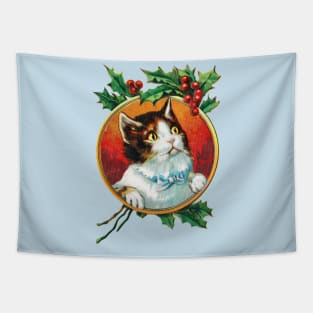 Christmas Cat Tapestry