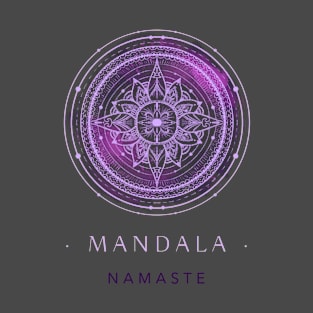 Mandala Namaste Purple T-Shirt