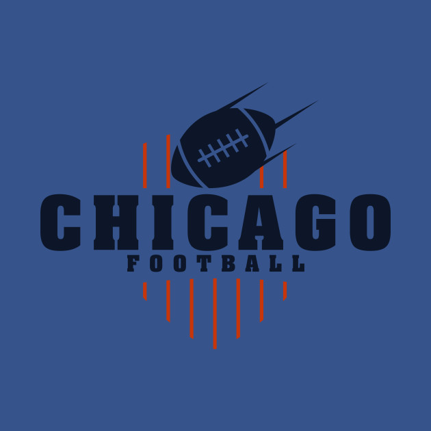 Disover Chicago Football Team Color - Football Lover - T-Shirt