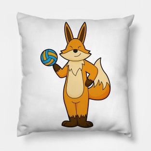 Fox as Volleyball player with Volleyball Pillow