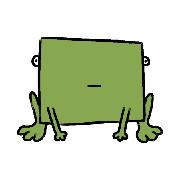Square frog by Oranges