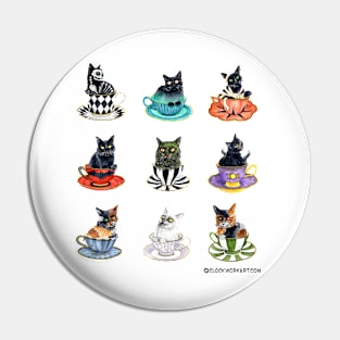 Teacup Meownsters Pin