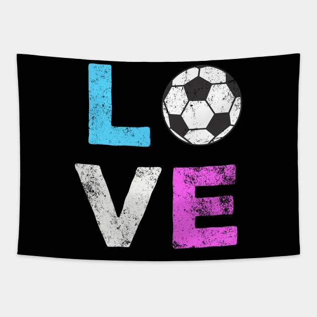 LOVE Soccer American Team Fan Tapestry by torifd1rosie