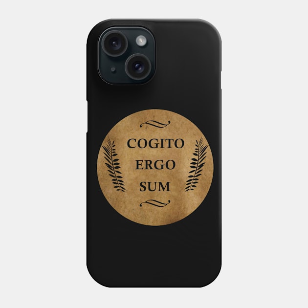 cogito ergo sum Phone Case by omitay