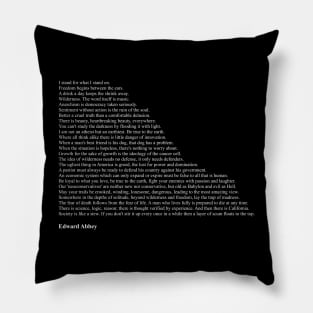 Edward Abbey Quotes Pillow