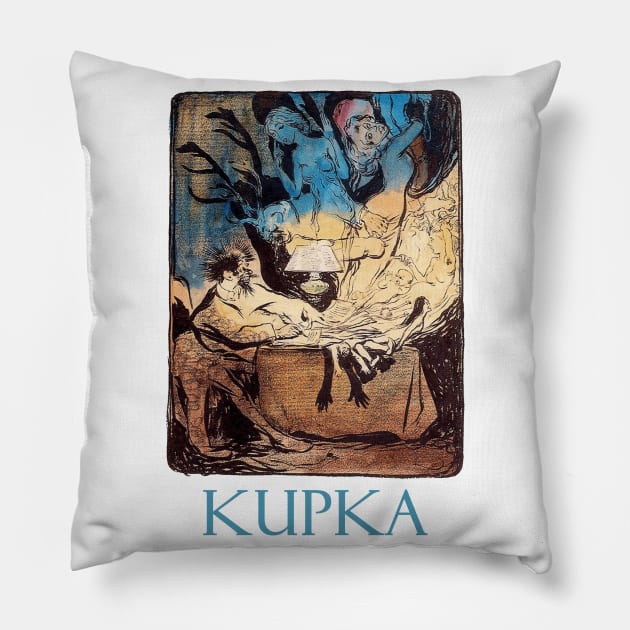 The Novelist by Frantisek Kupka Pillow by Naves