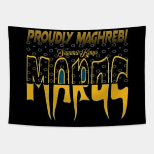 Proudly Moroccan Pride Maghrebi King Atlas Lion Morish Lovers Tapestry