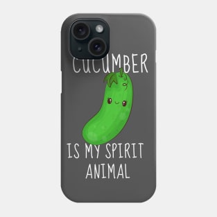 Cucumber Is My Spirit Animal Funny Phone Case