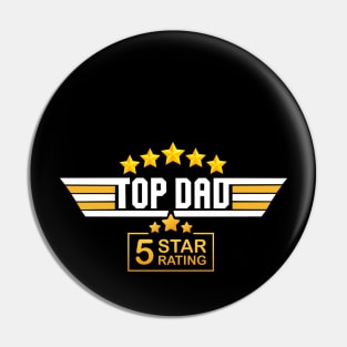Top Dad, Fathers Day, Dad, Father, Daddy, Birthday Gifts For Dad, Birthday Present For Dad, Papa Gifts, Family, Top Dad Five Star Ratings, Pin