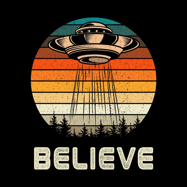 Believe UFo Alien Gift by Delightful Designs