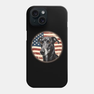 Patriotic Greyhound Phone Case