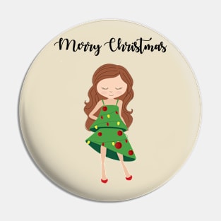 I am a Christmas Girl - Christmas tree inspired Pin