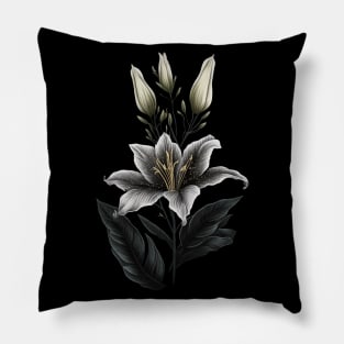 White Lily Pillow