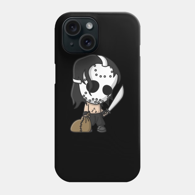 cute killer wearing a mask Phone Case by fflat hds