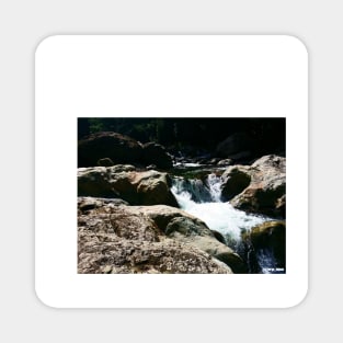 the waterfall in honduras creek ecopop landscape photograph Magnet