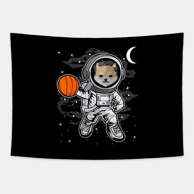 Astronaut Basketball Dogelon Mars ELON Coin To The Moon Crypto Token Cryptocurrency Blockchain Wallet Birthday Gift For Men Women Kids Tapestry by Thingking About