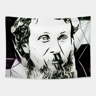 John Muir Black and White Portrait | John Muir Artwork 4 Tapestry