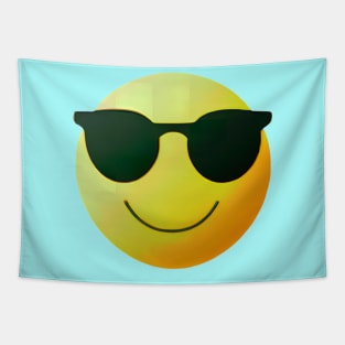 Smiling Face With Sunglasses Tapestry