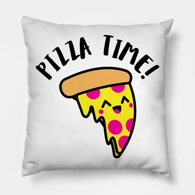 PIZZA TIME Pillow by CANVAZSHOP