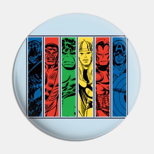 the team avangers vintage Pin