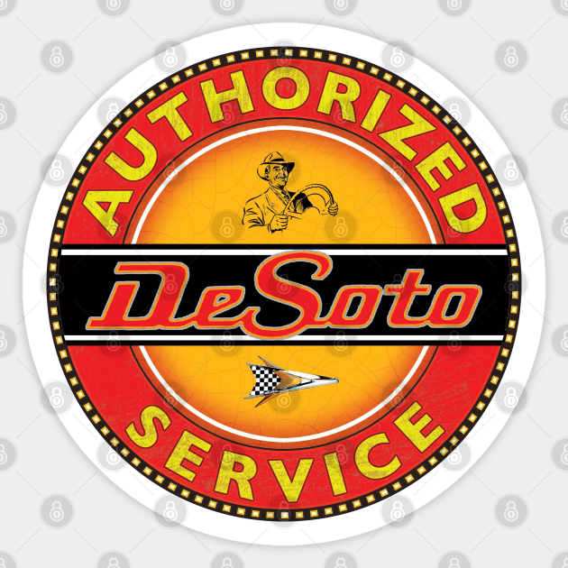 Desoto Cars USA service - Desoto - Sticker