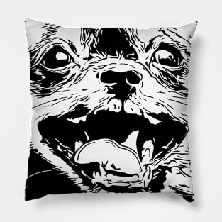 Cute little dog Comic Style Pillow