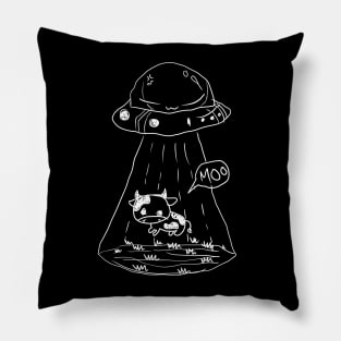 ALIEN COW ABDUCTION Pillow