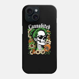 Canna Weed Smoker Stoner Skeleton 420 Pot Phone Case