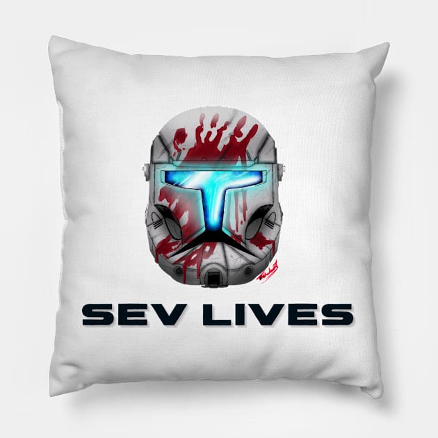 Sev Lives Republic Commando Shirt Pillow by Cmmndo_Sev