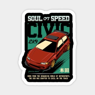Civic EK9 Soul of Speed Magnet