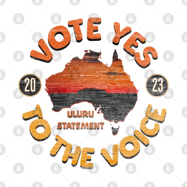 Vote YES to Indigenous Voice to Parliament Australia by Distinct Designs NZ