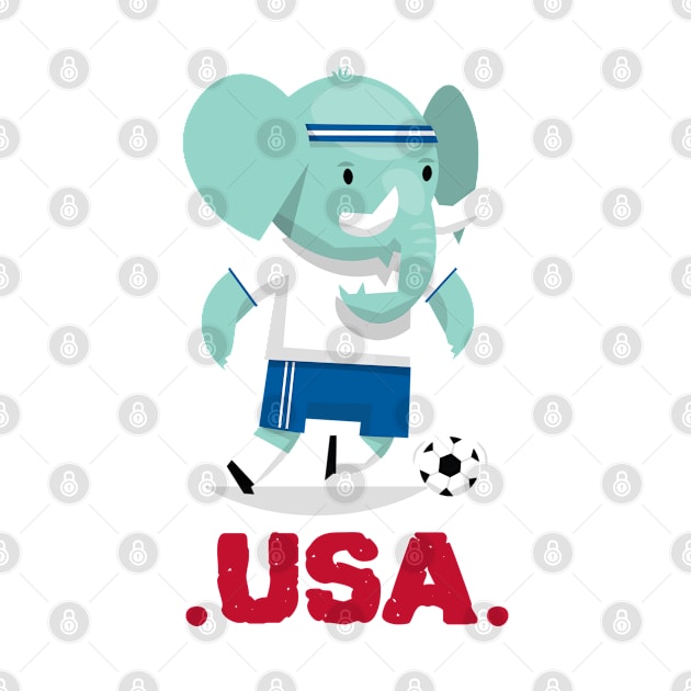 USA Soccer Elephant by Rayrock76