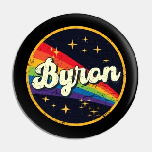 Byron // Rainbow In Space Vintage Grunge-Style Pin