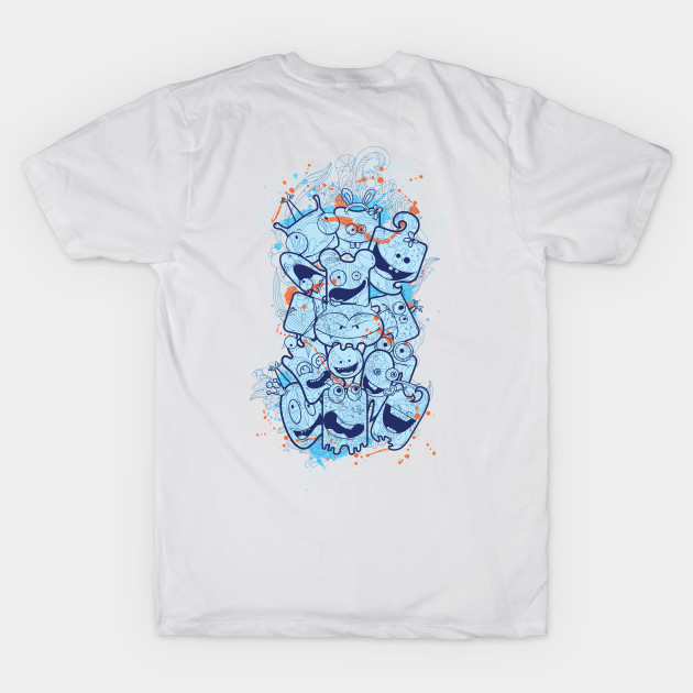 My Little Blue Streetwear T-Shirt Friends Design TeePublic Streetwear | - - 