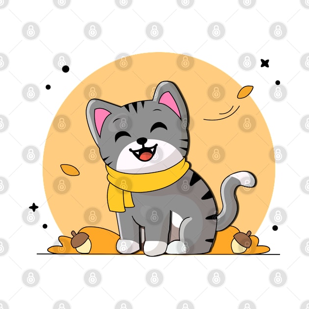 Cute cat by Retro Vintage